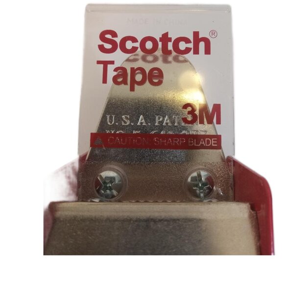 Scotch 3MTape Dispenser Gun Red Handheld 2 Inch Tape Roll Heavy Duty Foam Grip - Picture 3 of 7